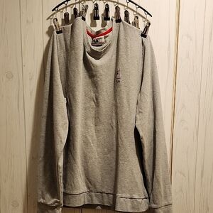 Fila Gray Sweatshirt with Red Accents